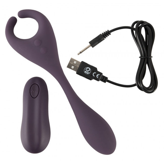 Coup!es Choice Remote Controlled Couple's Vibrator Purple