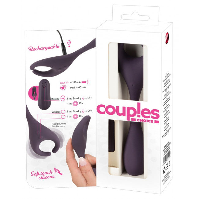 Coup!es Choice Remote Controlled Couple's Vibrator Purple