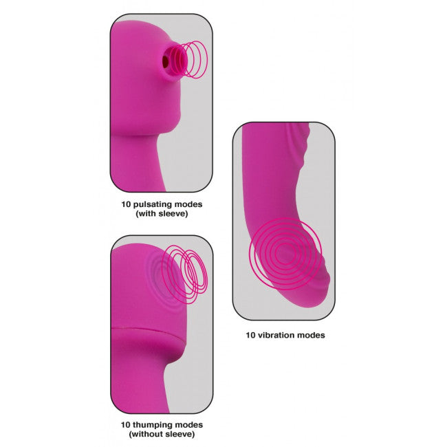 Javida 3 Function Vibrator Pink