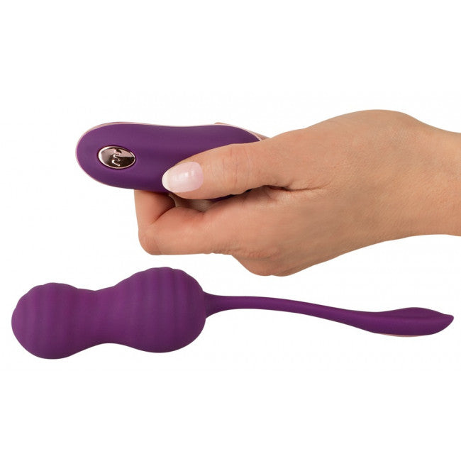 Javida RC Love Balls with 2 Functions Vibration & Thrusting Purple