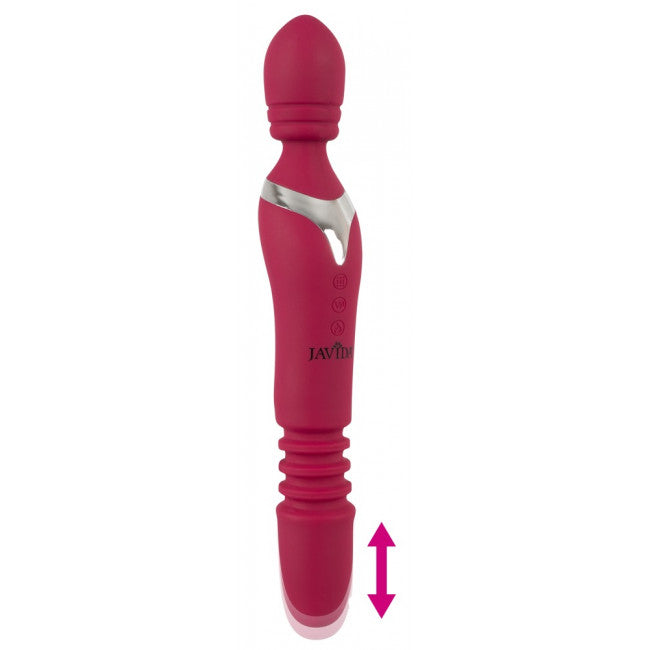 Javida Massage Wand Warming & Thrusting Vibe Red