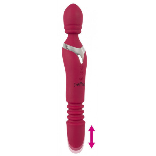 Javida Massage Wand Warming & Thrusting Vibe Red