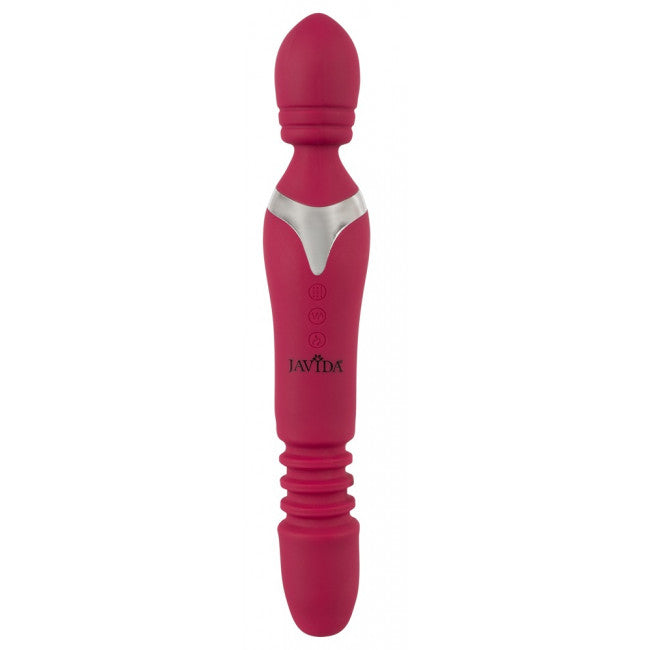 Javida Massage Wand Warming & Thrusting Vibe Red