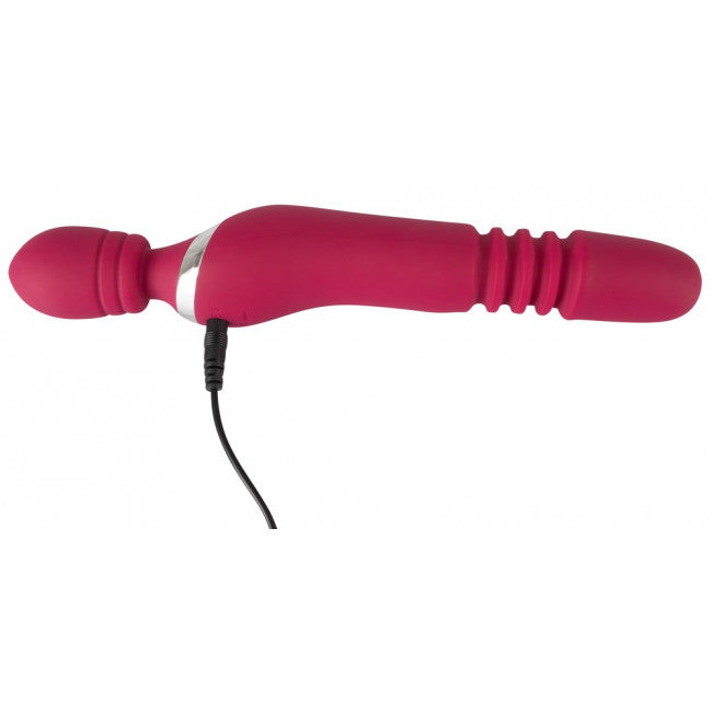 Javida Massage Wand Warming & Thrusting Vibe Red
