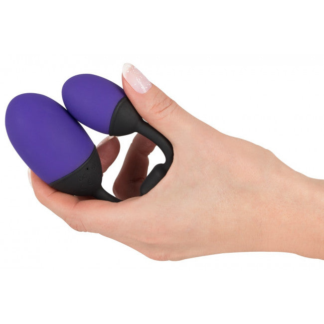 GoGasm Vibrating Pussy & Ass Balls Purple