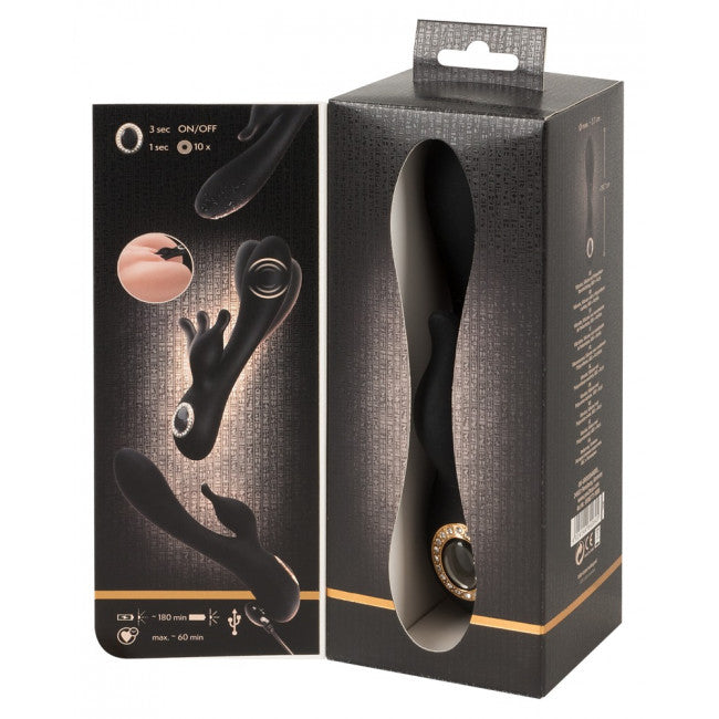 Cleopatra Secret Pleasures Rabbit Vibrator Black