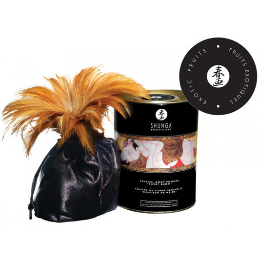 Shunga Sensual Body Powder Sweet Snow Exotic Fruits 228g