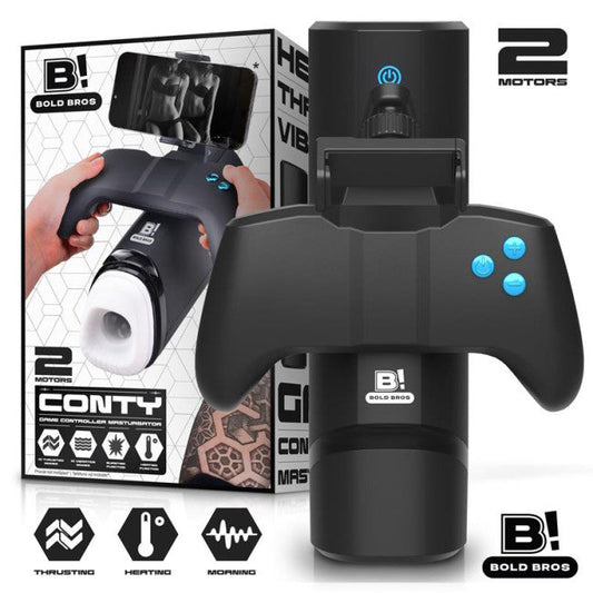 Bald Bros Conty Game Controller Masturbator Thrusting, Vibrating, Heating & Moaning