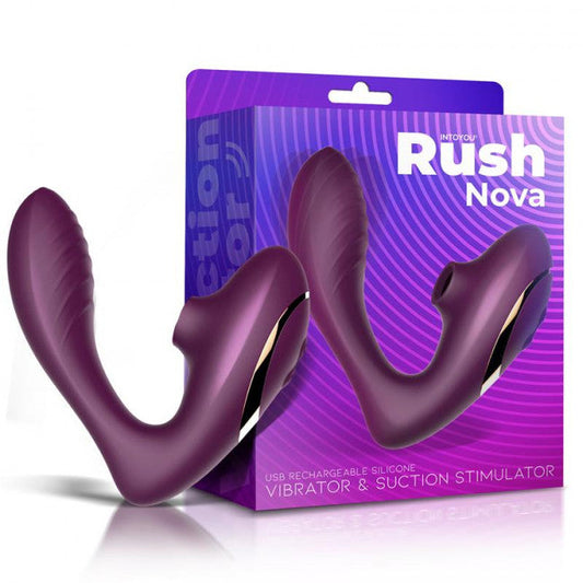 InToYou Rush Nova Vibrator and Clitoral Stimulator Purple