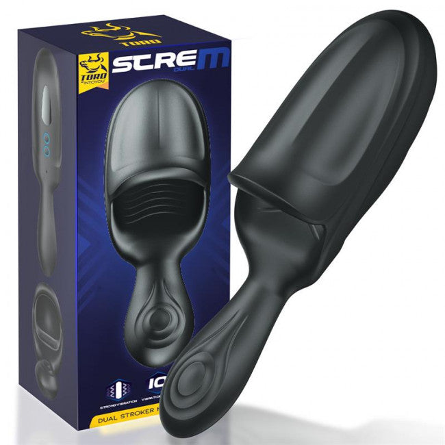 Toro Strem Masturbator Double Motor Black