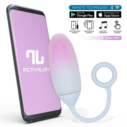 InToYou App Series Vibrating Egg with App Double Layer Silicone Purple-Blue