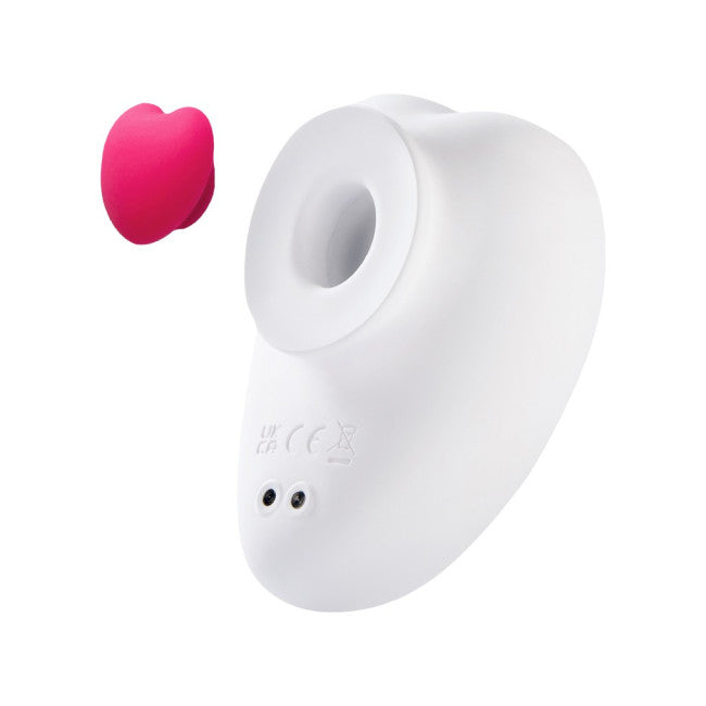 Sauce Sweetheart Clitoral Vibrator White & Pink
