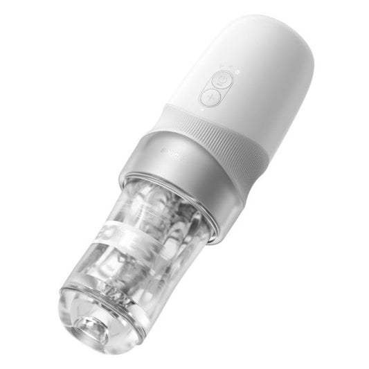 Sauce Extra Sauce Electronic Masturbator with White Sauce Cup White