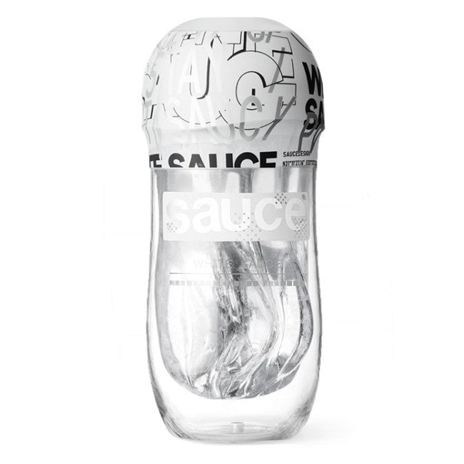 Sauce Extra Sauce Electronic Masturbator with White Sauce Cup White