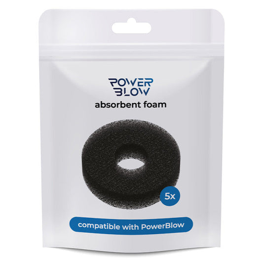 Kiiroo Powerblow Absorbent Foam Black 5 pack