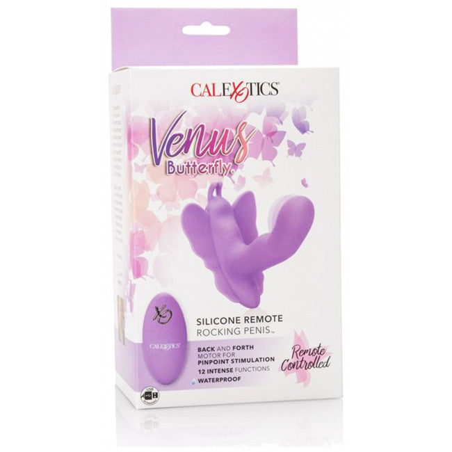 California Exotics Butterfly Remote Rocking Penis Purple
