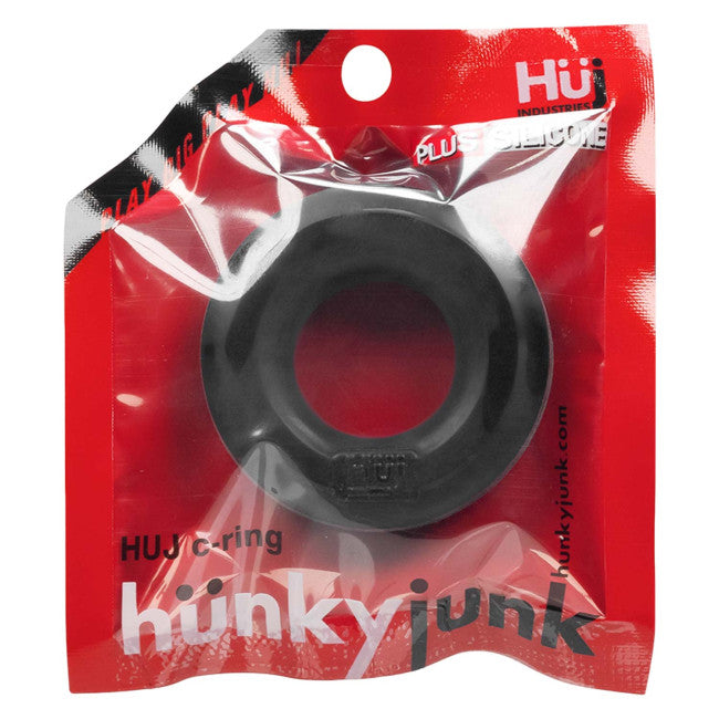 Hünkyjunk Cockring Single Black Tar