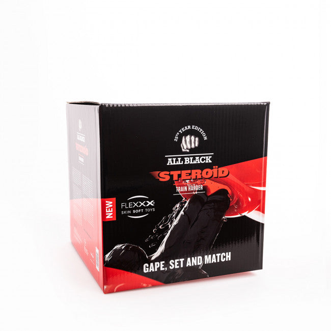 All Black Steroid Gape, Set and Match Dildo