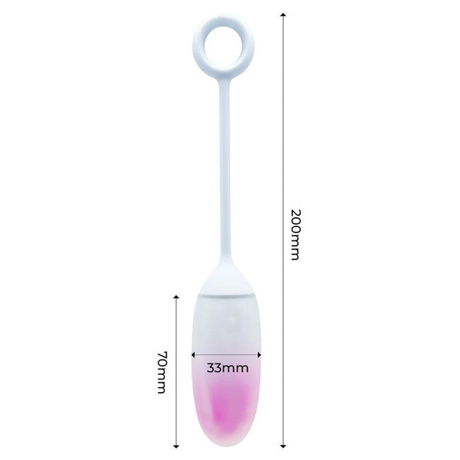 InToYou App Series Vibrating Egg with App Double Layer Silicone Purple-Blue