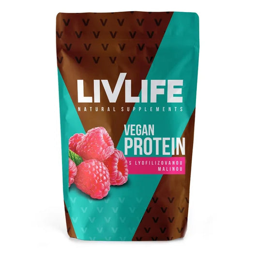 Livlife Vegan Protein with lyophilized raspberry 490 g