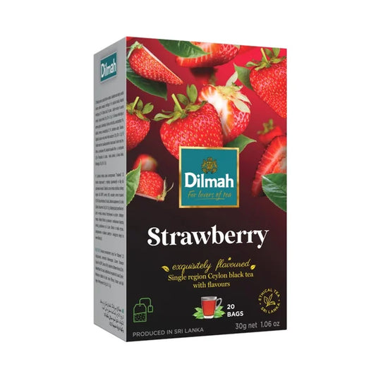 Dilmah Black tea Strawberry infusion bags 20 teabags x 1.5 g