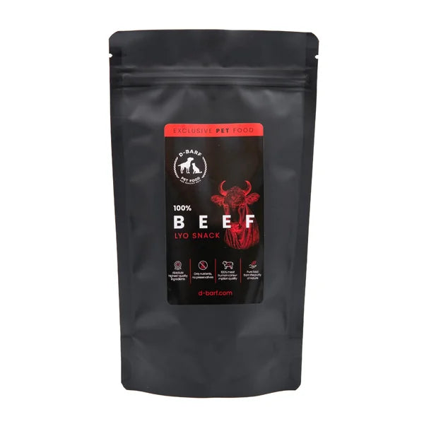D-Barf Lyo beef chunks snack for dogs and cats 3 x 20 g
