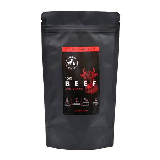 D-Barf Lyo beef chunks snack for dogs and cats 3 x 20 g