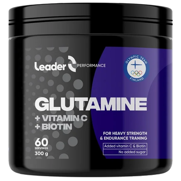 LEADER Glutamine + Vitamin C + Biotin - 300g