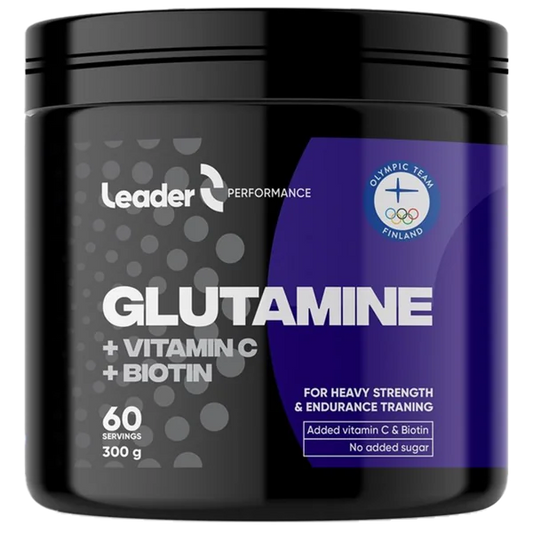 LEADER Glutamine + Vitamin C + Biotin - 300g