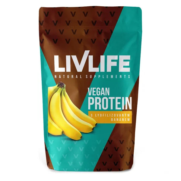 Livlife Vegan Protein with lyophilized banana 490 g