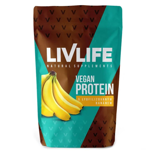 Livlife Vegan Protein with lyophilized banana 490 g