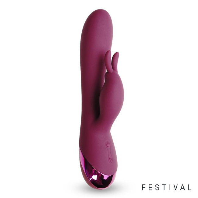 Festival Brole Rabbit Vibrator Burgundy