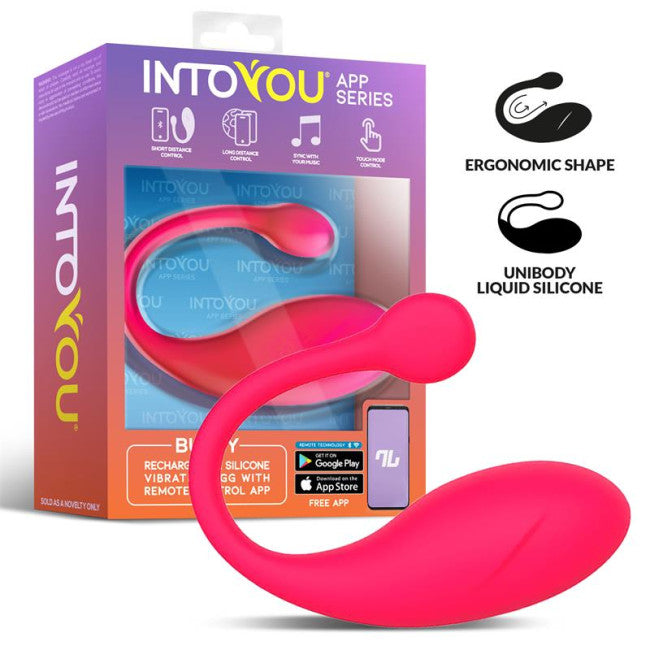 InToYou App Series Bulby Vibrating Egg with App Red