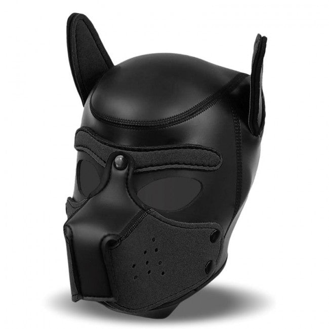 InToYou BDSM Line Hound Dog Hood with Removable Muzzle Black