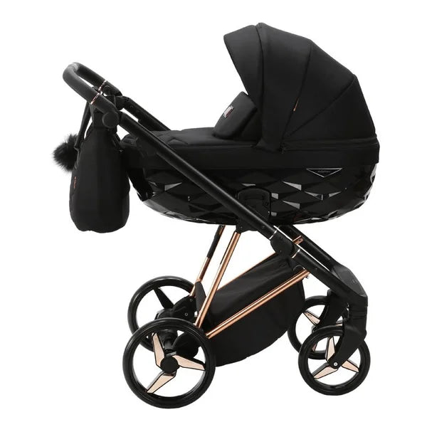 ADAMEX Quantum Special Edition Black/Rosegold Combination Stroller