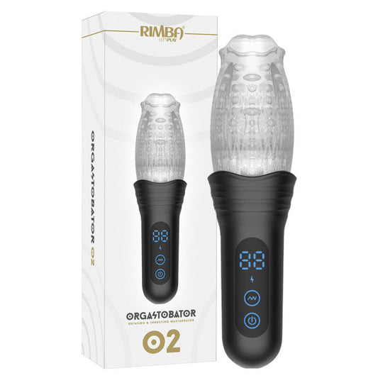 Rimba Toys Orgastobator 02 Male Masturbator Black & Transparent