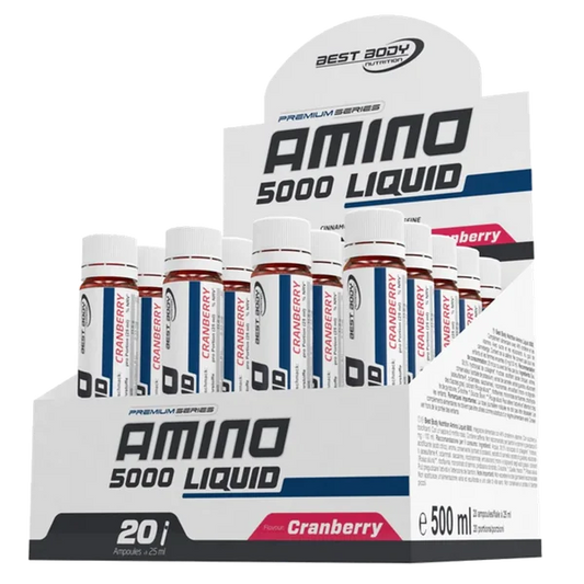 Best Body Amino liquid 5000 20 x 25ml - cranberry
