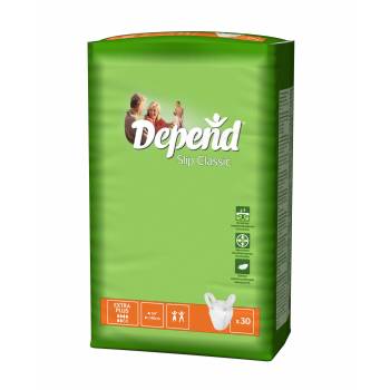 Depend Slip Classic Extra Plus absorbent stretch pants 30 pcs