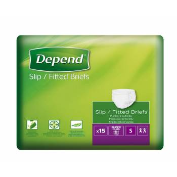 Depend Slip Super Plus S incontinence briefs 15 pcs