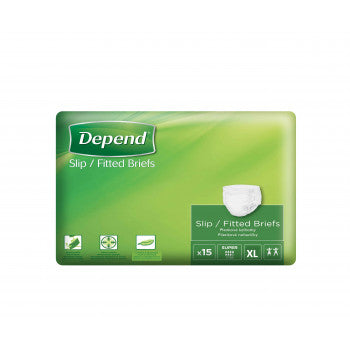 Depend Slip Super XL incontinence diapers 15 pcs