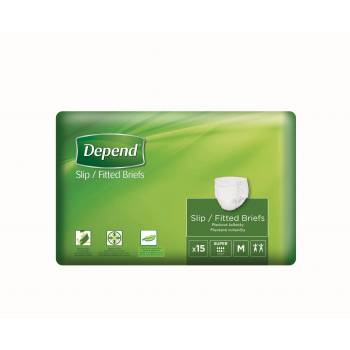 Depend Slip Super M incontinence diaper 15 pcs