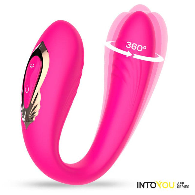 InToYou App Series Couty 360 Swinging & Vibrating Couple Toy with App Pink
