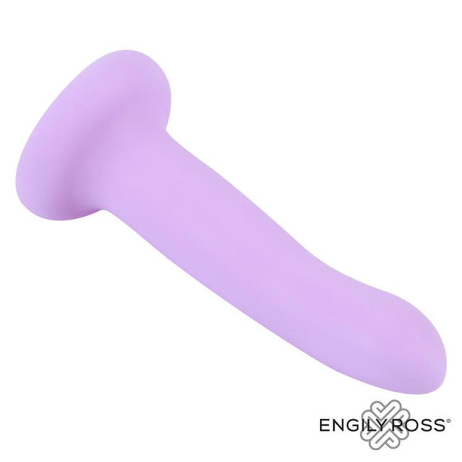 Engily Ross Dildox Posable Dildo Liquid Silicone Purple 17cm