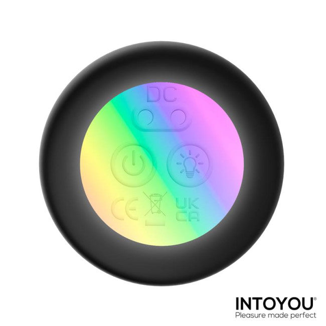 InToYou Tiany Thrusting Led Lighted Anal Plug with Remote Control Black