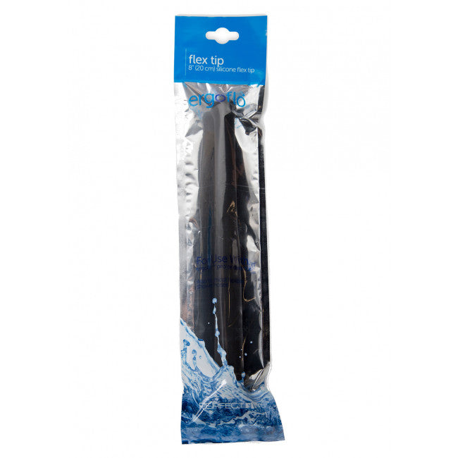 Perfect Fit Ergoflo Silicone Flex Tip 8 Inch - Anal Douche 20cm Black
