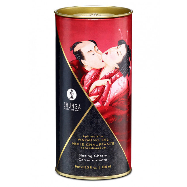 Shunga Aphrodisiac Warming Oil Blazing Cherry 100ml