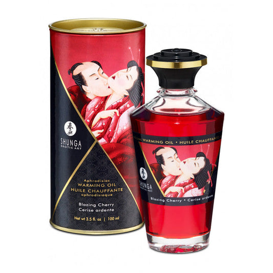 Shunga Aphrodisiac Warming Oil Blazing Cherry 100ml