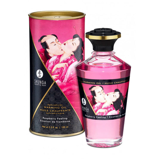 Shunga Aphrodisiac Warming Oil Raspberry Feeling 100ml