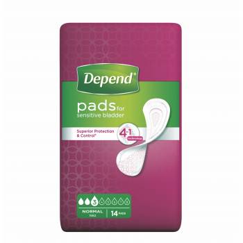 Depend Normal incontinence pads 14 pcs