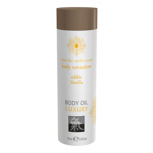 Shiatsu Luxury Body Oil Edible Vanilla 75ml